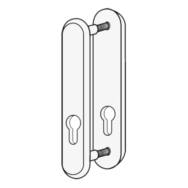 KICKSTOP 9600 188mm LockGuard Euro - Chrome Plated