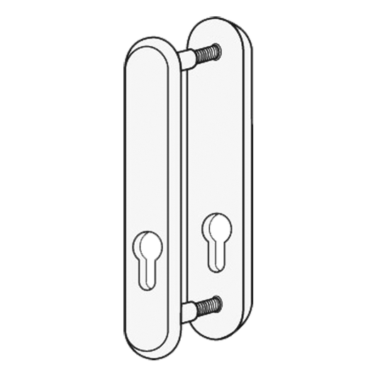 KICKSTOP 9600 188mm LockGuard Euro - Chrome Plated