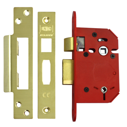 UNION J22WCS StrongBOLT Bathroom Lock 64mm Pro - Polished Brass