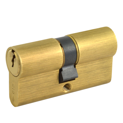 CISA C2000 Euro Double Cylinder 60mm 30/30 25/10/25 Keyed To Differ - Polished Brass