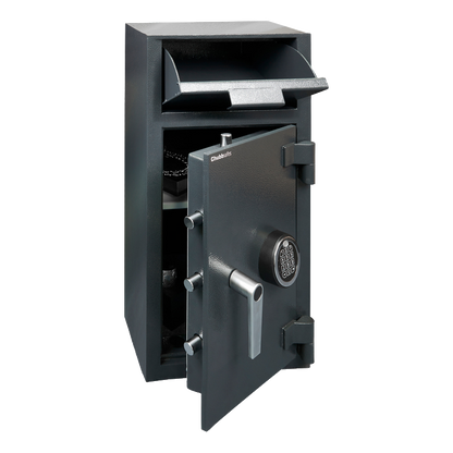 CHUBBSAFES Omega Deposit Safe £3K Rated 2E 698mm X 340mm x 380 75Kg - Dark Grey