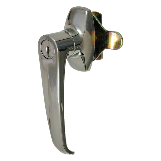 L&F 1602 L Garage Door Handle Left Handed - Chrome Plated