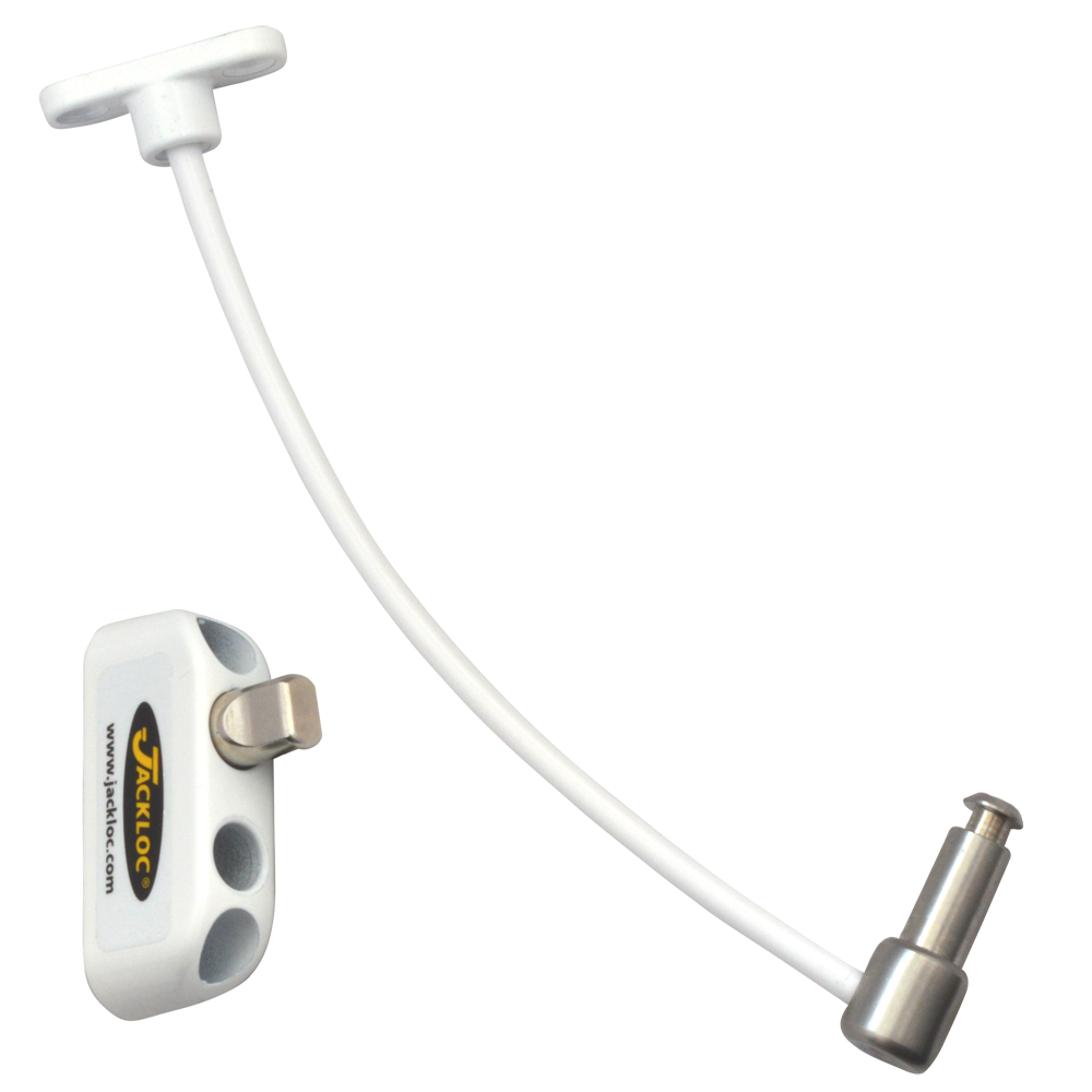 JACKLOC Pro-Twist Push & Turn Cable Window Lock White