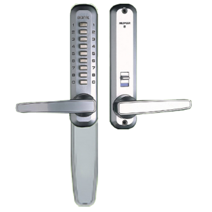 LOCKEY Super 8 Narrow Style Digital Lock 7070 Blank Plate - Satin Chrome