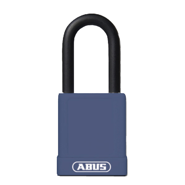 ABUS 74 Series Lock Out Tag Out Coloured Aluminium Padlock Blue