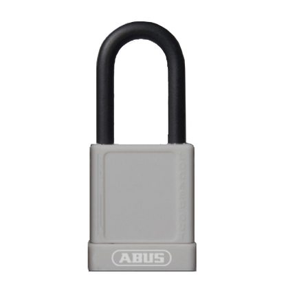 ABUS 74 Series Lock Out Tag Out Coloured Aluminium Padlock Grey