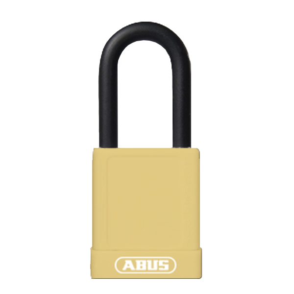 ABUS 74 Series Lock Out Tag Out Coloured Aluminium Padlock Yellow