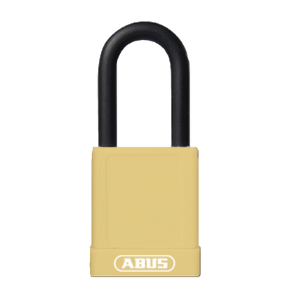 ABUS 74 Series Lock Out Tag Out Coloured Aluminium Padlock Yellow