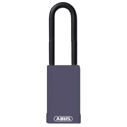 ABUS 74HB Series Long Shackle Lock Out Tag Out Coloured Aluminium Padlock Purple