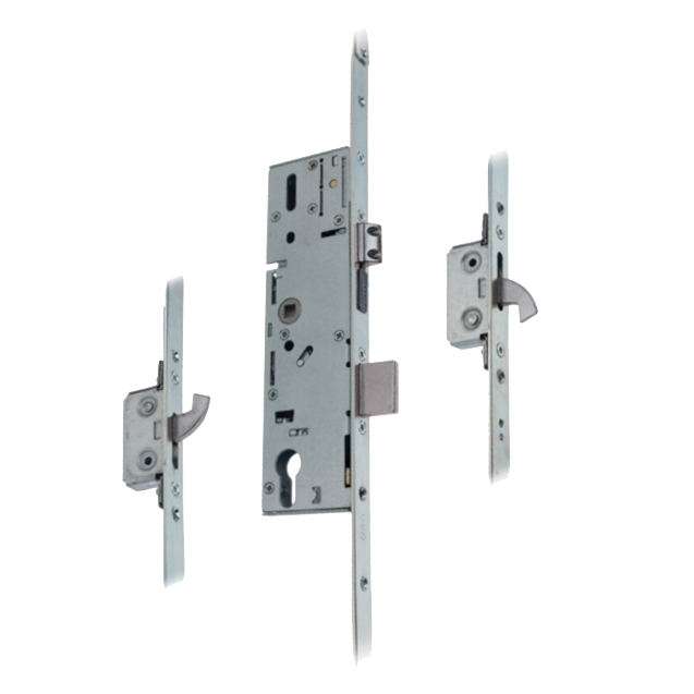 ERA 6345 / 9345 Lever Operated Latch & Dead - 2 Adjustable Hooks (Timber Door) Takes Euro Cylinder