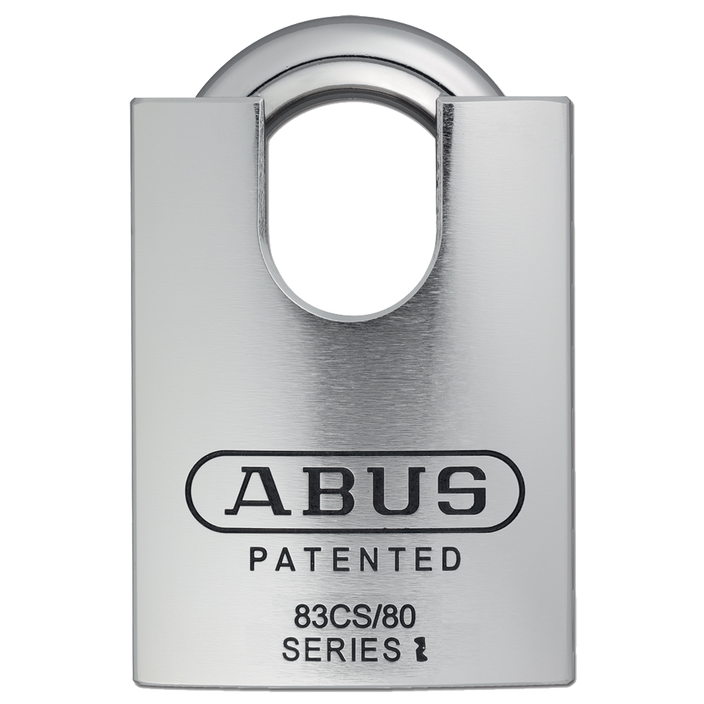 ABUS 83CS/80 Series CEN6 Steel Closed Shackle Padlock Without Cylinder 80mm 83CS/80 - Nano Plated Hardened Steel