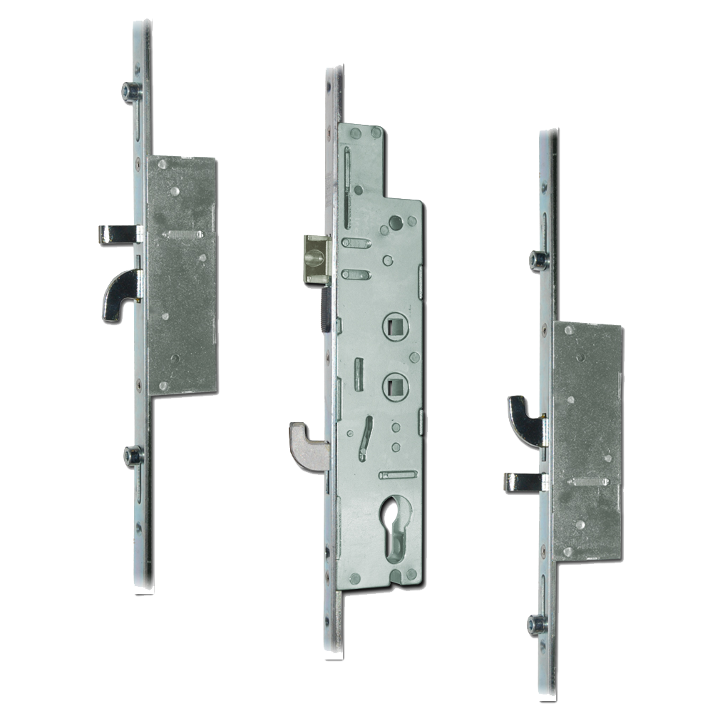 FULLEX XL Lever Operated Latch & Hookbolt Twin Spindle - 2 Hook, 2 Anti-Lift & 4 Roller 35/92-62