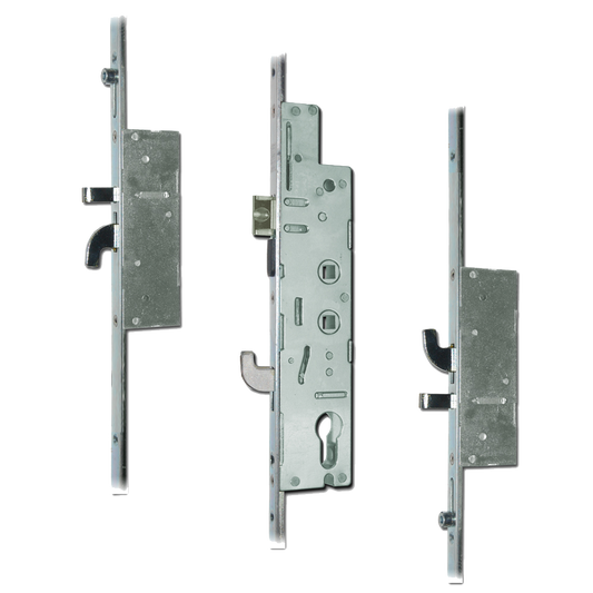 FULLEX XL Lever Operated Latch & Hookbolt Twin Spindle - 2 Hook, 2 Anti-Lift & 2 Roller 35/92-62