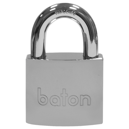 BATON LOCK 6020 Series Open Shackle Brass Padlock With Disc Mechanism 30mm Keyed To Differ - Hardened Steel