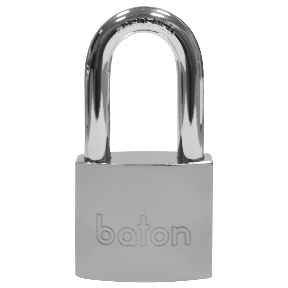 BATON LOCK 6020 Series Long Shackle Brass Padlock With Disc Mechanism 45mm Keyed To Differ - Hardened Steel