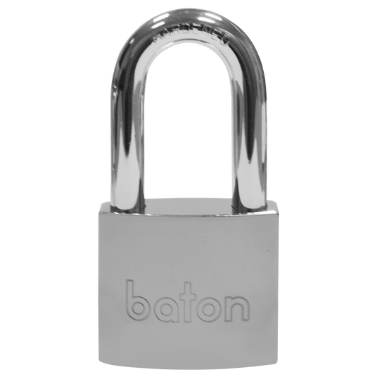 BATON LOCK 6020 Series Long Shackle Brass Padlock With Disc Mechanism 45mm Keyed To Differ - Hardened Steel