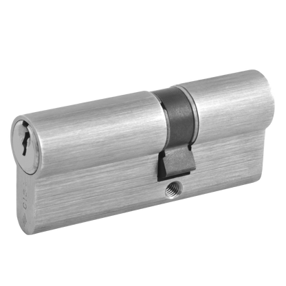 CISA C2000 Euro Double Cylinder 70mm 30/40 25/10/35 Keyed To Differ - Nickel Plated