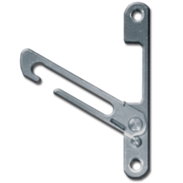 MILA Enhanced UPVC Window Restrictor Catch 50mm Left Handed - Zinc Plated