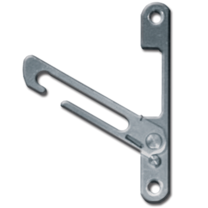 MILA Enhanced UPVC Window Restrictor Catch 50mm Left Handed - Zinc Plated