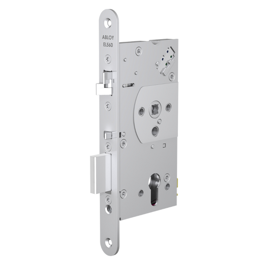 ABLOY EL560 Electric Lock 65mm Backset - Satin Stainless Steel