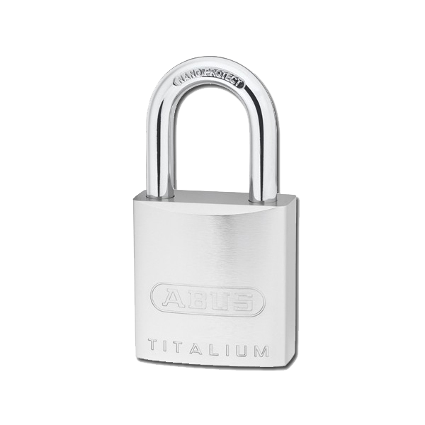 ABUS Titalium 86TI & 86TIIB Series Open Shackle Padlock 45mm No Cylinder 86TI/45 - Silver