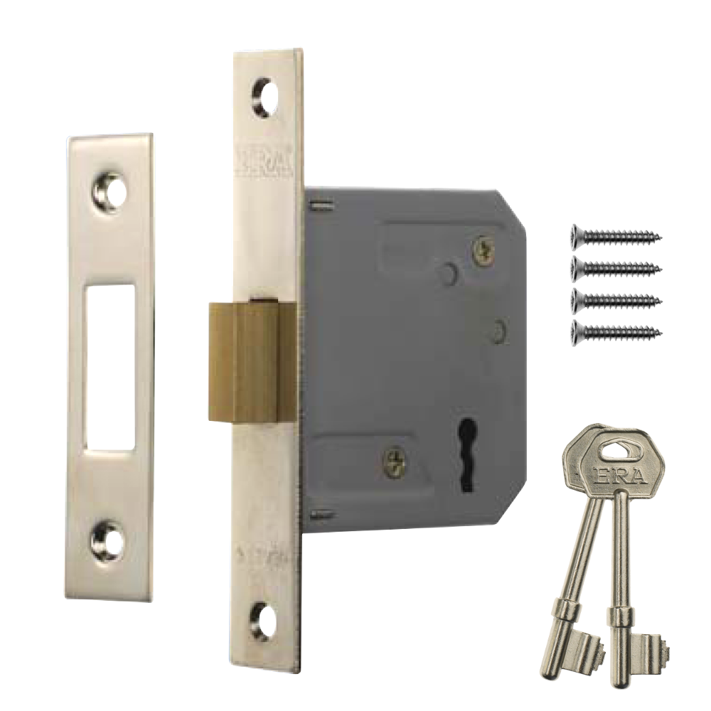 ERA 472 & 572 3 Lever Deadlock 76mm Chrome - Satin Chrome