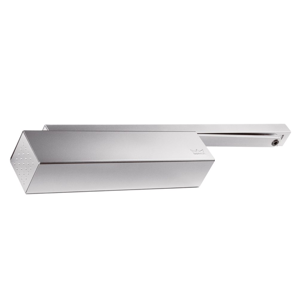 DORMAKABA TS92 Size 1-4 Side Channel Overhead Door Closer TS92G Push - Silver Enamelled