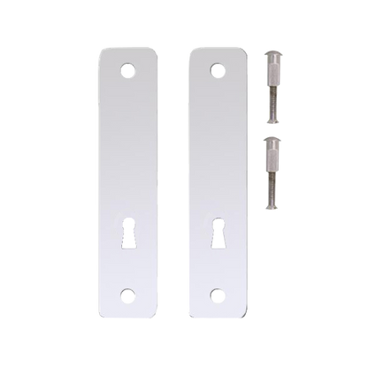 KICKSTOP 2300 230mm Lock Guard (50mm Wide) UK - Chrome Plated