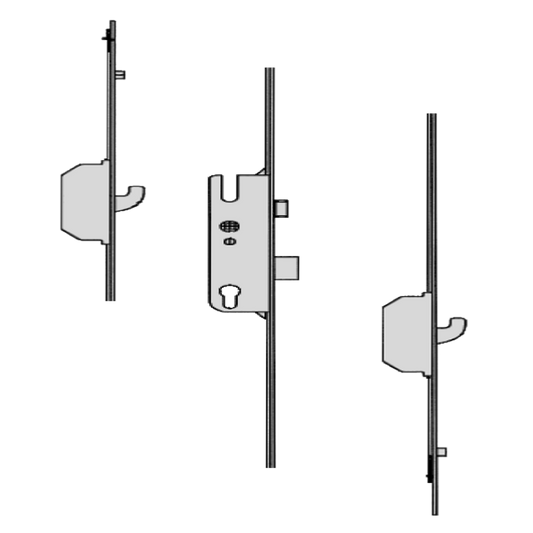 GU Secury Europa 2R/2SH 1050 Multipoint Lock - 2 Hook 2 Roller 35/92 Short 6-32602-08-0-1