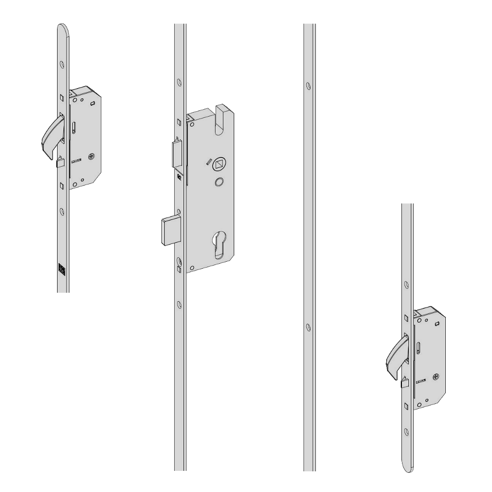 WINKHAUS AV2 Heritage Auto Locking Lever Operated Latch & Deadbolt 16mm Flat - 2 Hook 35/92 Left Handed