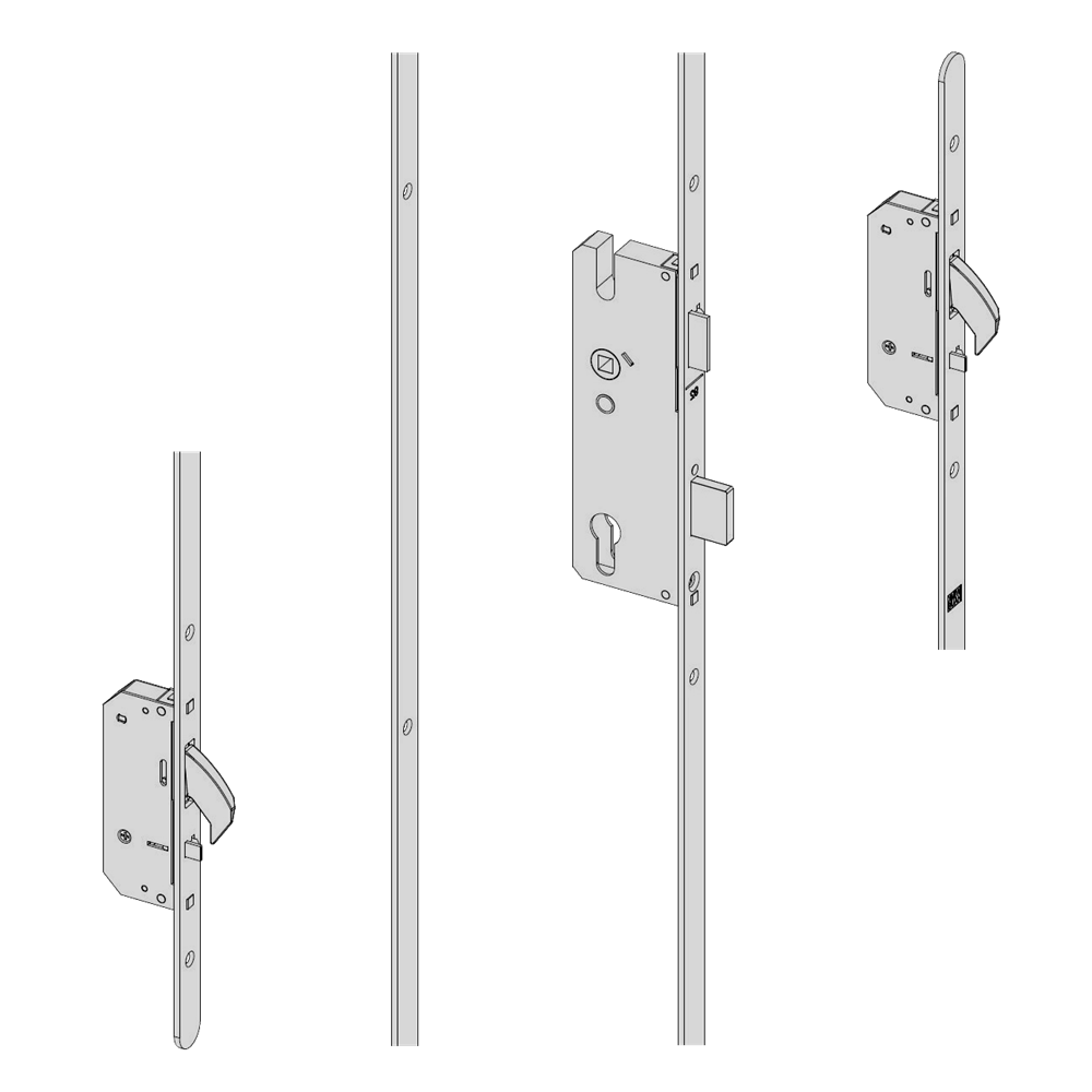 WINKHAUS AV2 Heritage Auto Locking Lever Operated Latch & Deadbolt 16mm Flat - 2 Hook 35/92 Right Handed