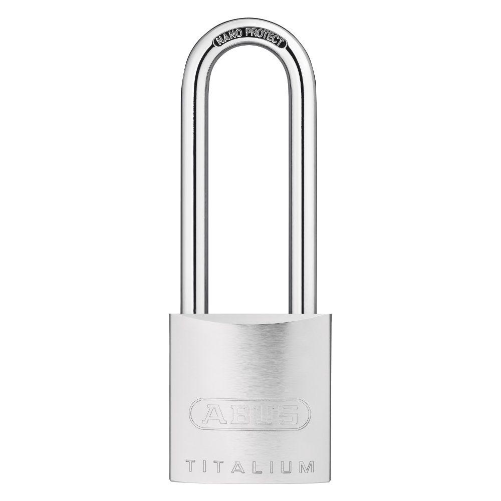 ABUS Titalium 86TI Long Shackle Euro Padlock 45mm 86TI/45HB80 - Silver