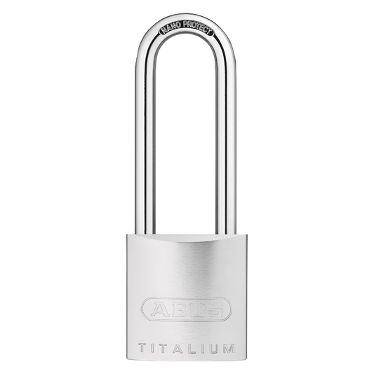 ABUS Titalium 86TI Long Shackle Euro Padlock 45mm 86TI/45HB80 - Silver