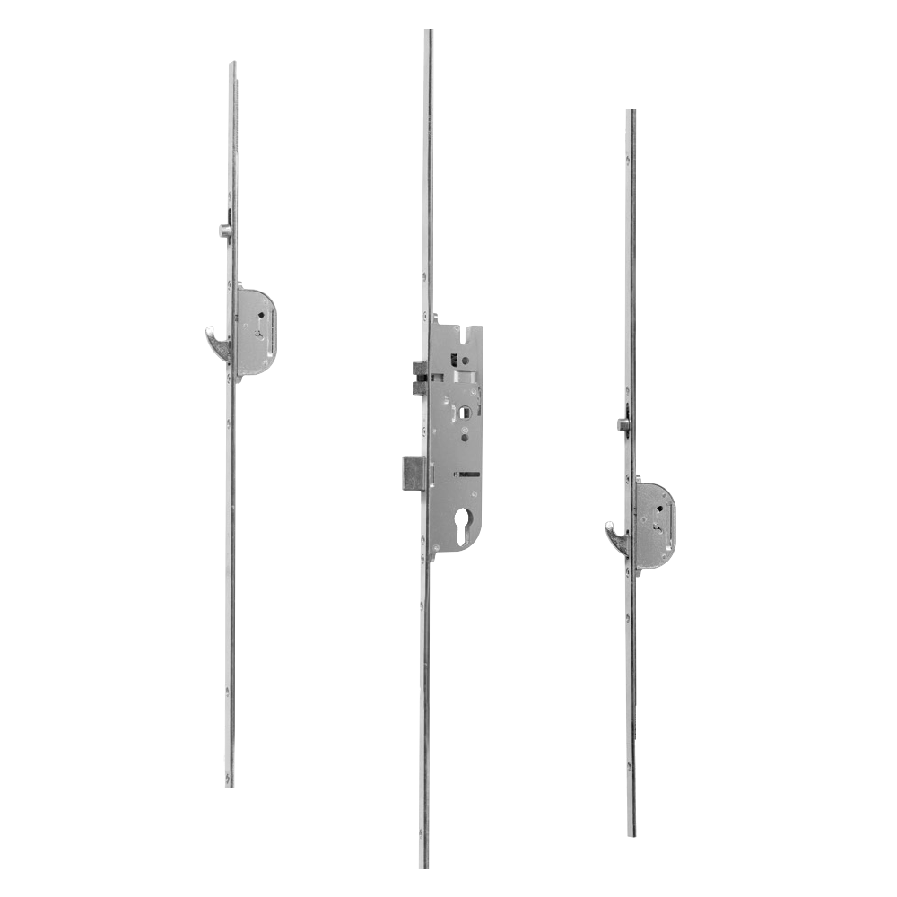 MACO Lever Operated Latch & Deadbolt Single Spindle - 2 Hook 2 Roller 35/92