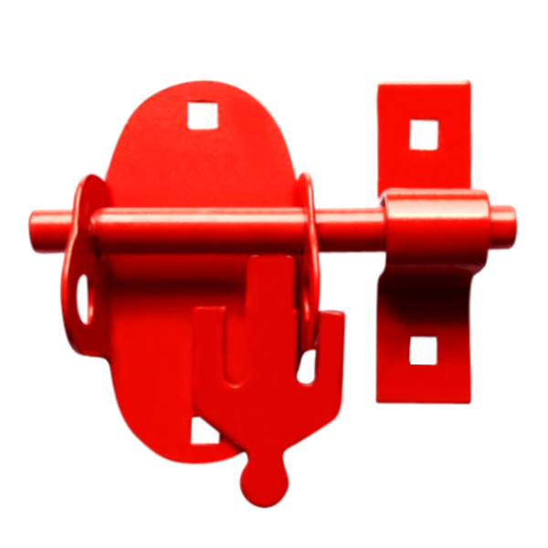 MORGAN NKS200 Oval Padbolt To Suit ACL Padlock ACL200 Padbolt - Red (Powder Coated)