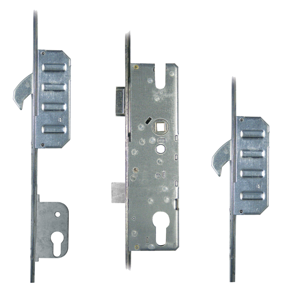 WINKHAUS Cobra Short Lever Operated Latch & Deadbolt Split Spindle & Lockout - 2 Hook 45/92 Lockout 45mm 16mm Faceplate