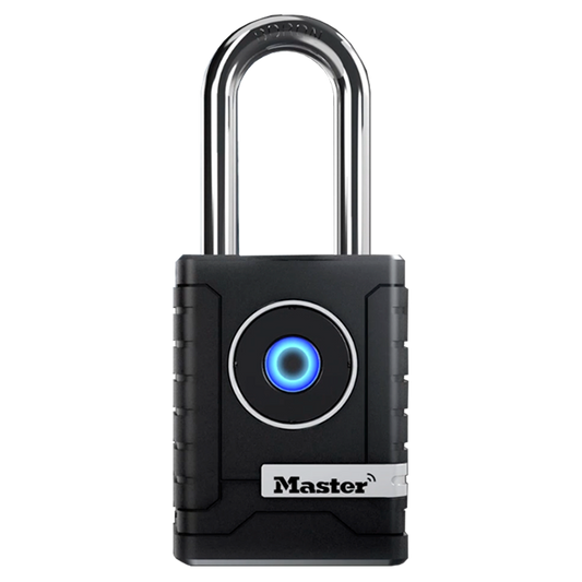 MASTER LOCK Weather Resistant Long Shackle Bluetooth Padlock 56mm 4401EURLHEC - Boron Carbide