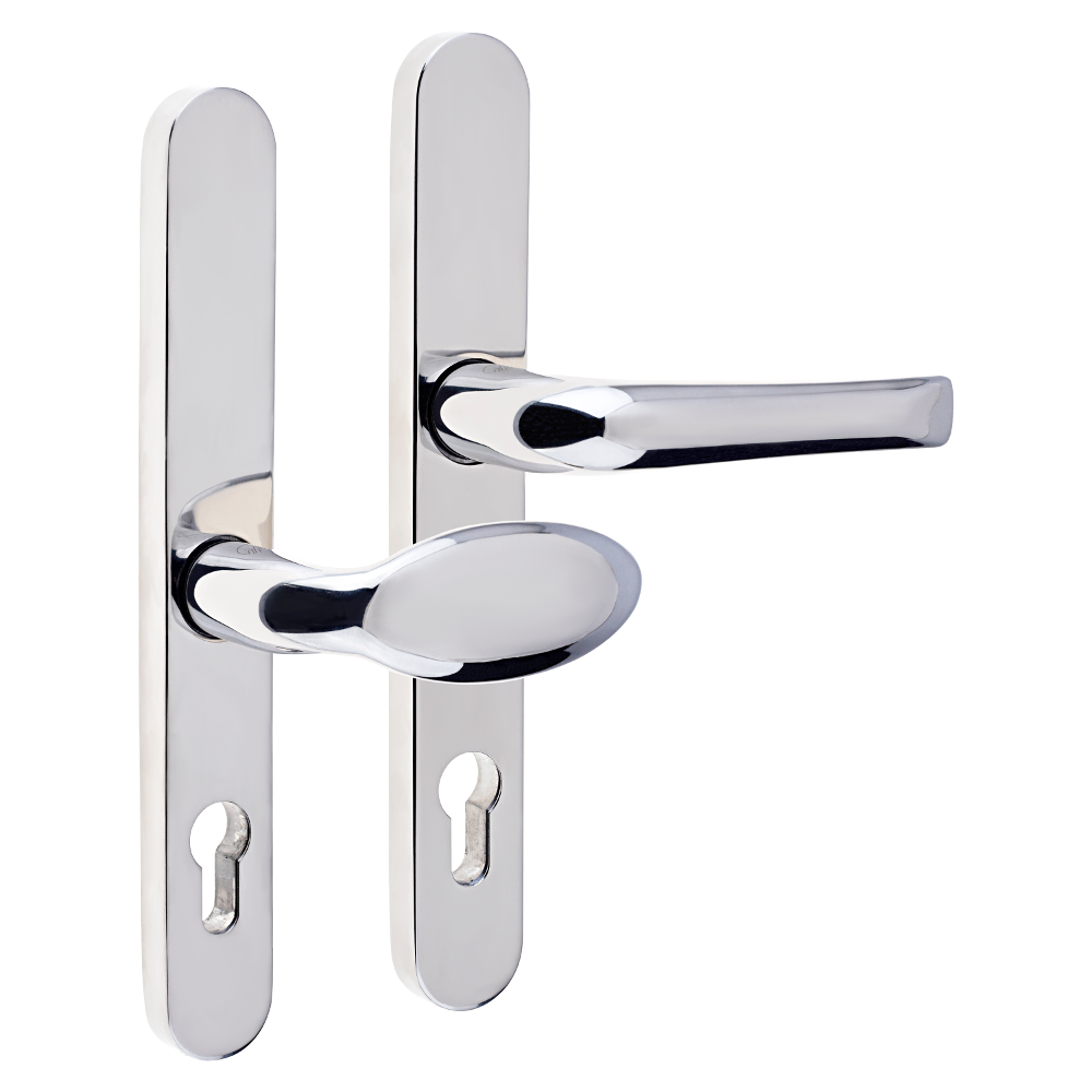 MILA Supa 92/62mm Lever/Pad - 240mm Backplate Polished Stainless Steel