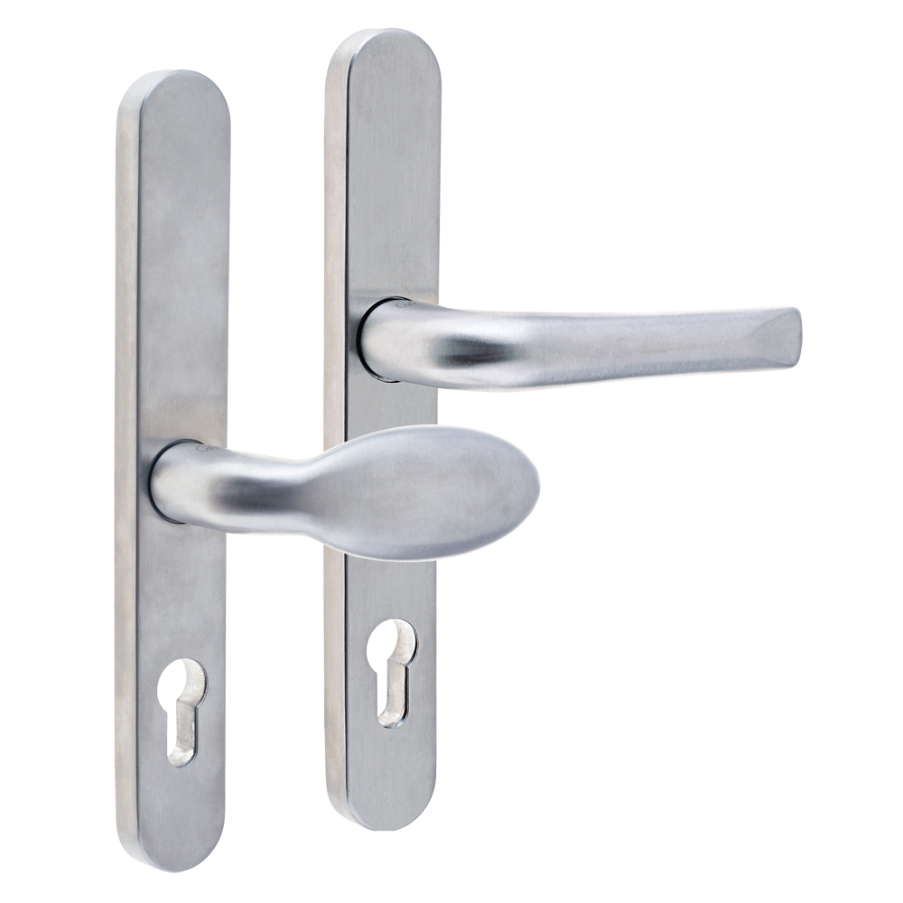 MILA Supa 92/62mm Lever/Pad - 240mm Backplate Brushed - Satin Stainless Steel