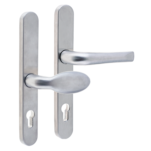 MILA Supa 92/62mm Lever/Pad - 240mm Backplate Brushed - Satin Stainless Steel