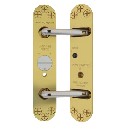 SAMUEL HEATH Powermatic R100 Concealed Door Closer Polished Brass