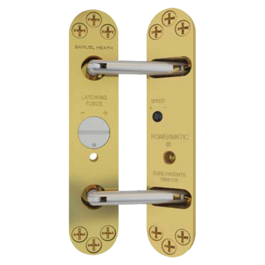 SAMUEL HEATH Powermatic R100 Concealed Door Closer Polished Brass