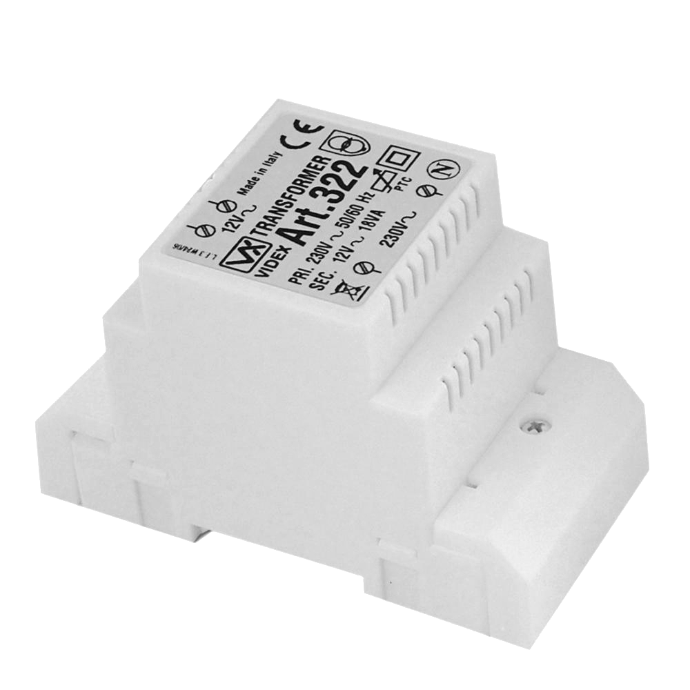 VIDEX 322 Transformer 1.6A 12VAC 322 - White