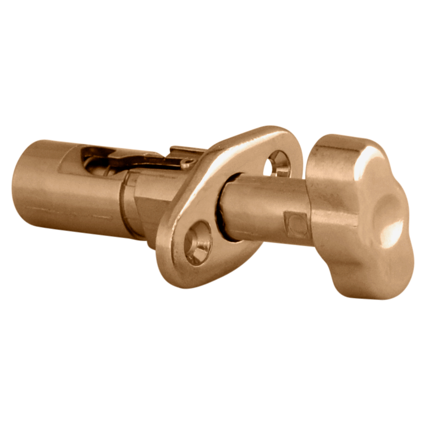 WINLOCK Patio Spring Bolt - 24mm Throw Polished Brass