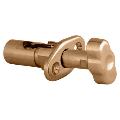 WINLOCK Patio Spring Bolt - 24mm Throw Polished Brass