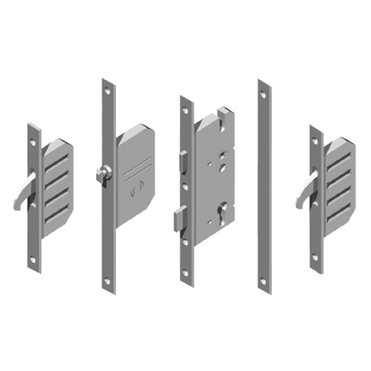 WINKHAUS Cobra EFGA Latch, Deadbolt & 2 Hooks With Entryguard & Lockout Facility - 16mm 35/92 16mm Faceplate