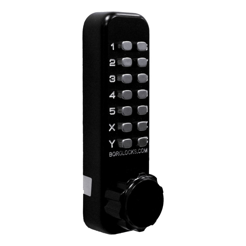 BORG LOCKS BL2601 Marine Grade Pro Digital Lock With Optional Holdback BL2601MG - Black (Marine Grade Pro)