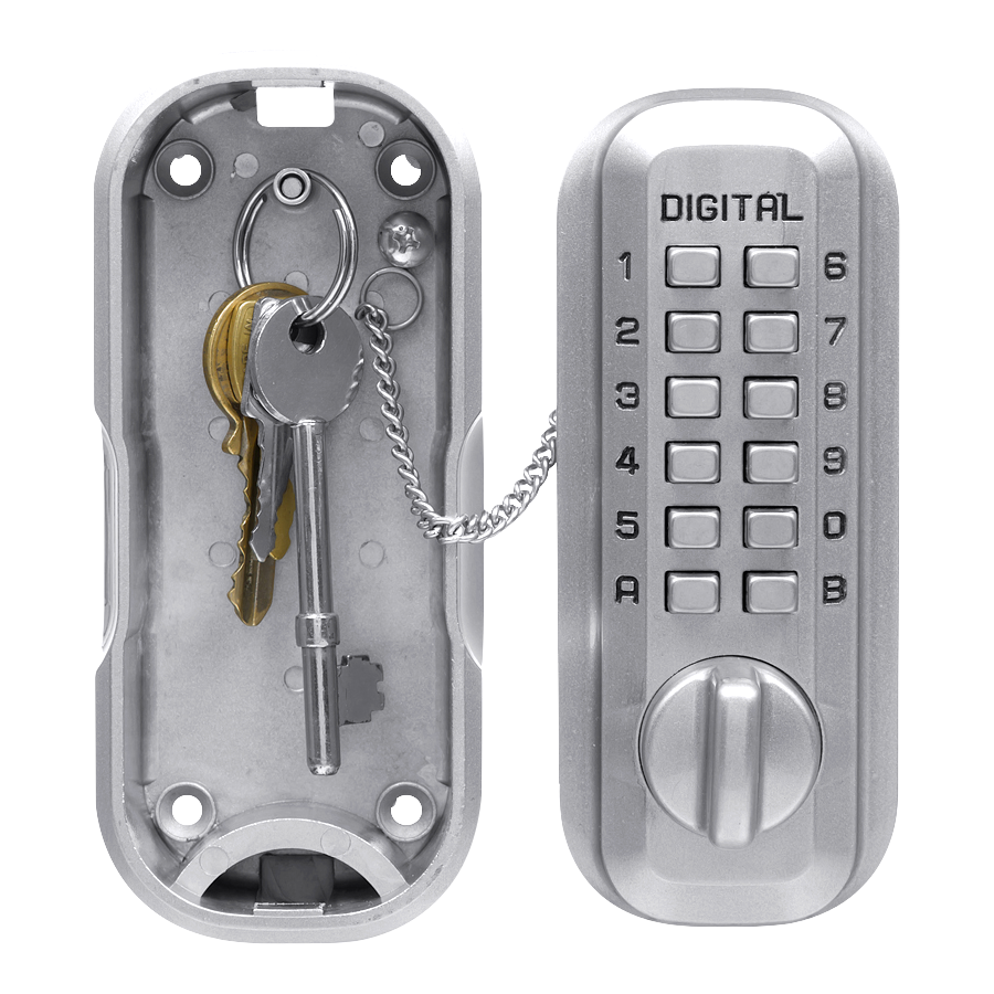 LOCKEY LKS500 Digital Key Safe Satin Chrome