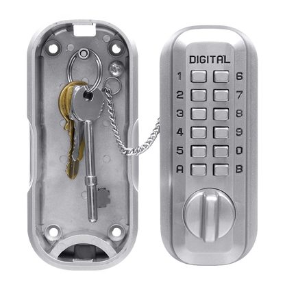 LOCKEY LKS500 Digital Key Safe Satin Chrome