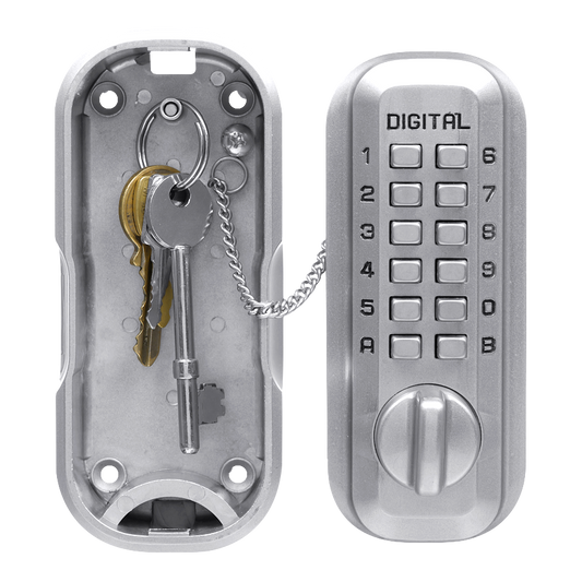 LOCKEY LKS500 Digital Key Safe Satin Chrome